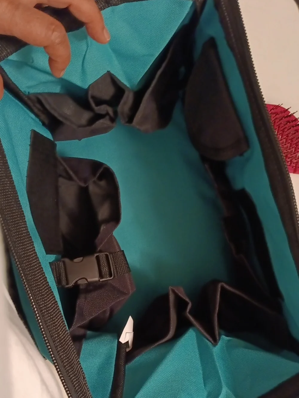 Teal and Black Tool Bag – Compact Carrying Case